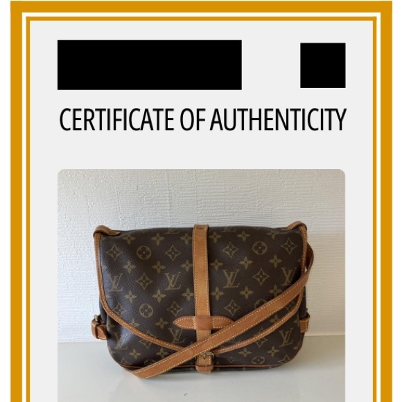 LOUIS VUITTON PreOwned Shoulder Bag SaumurMM Monogram Canvas Brown Women - Picture 10 of 10